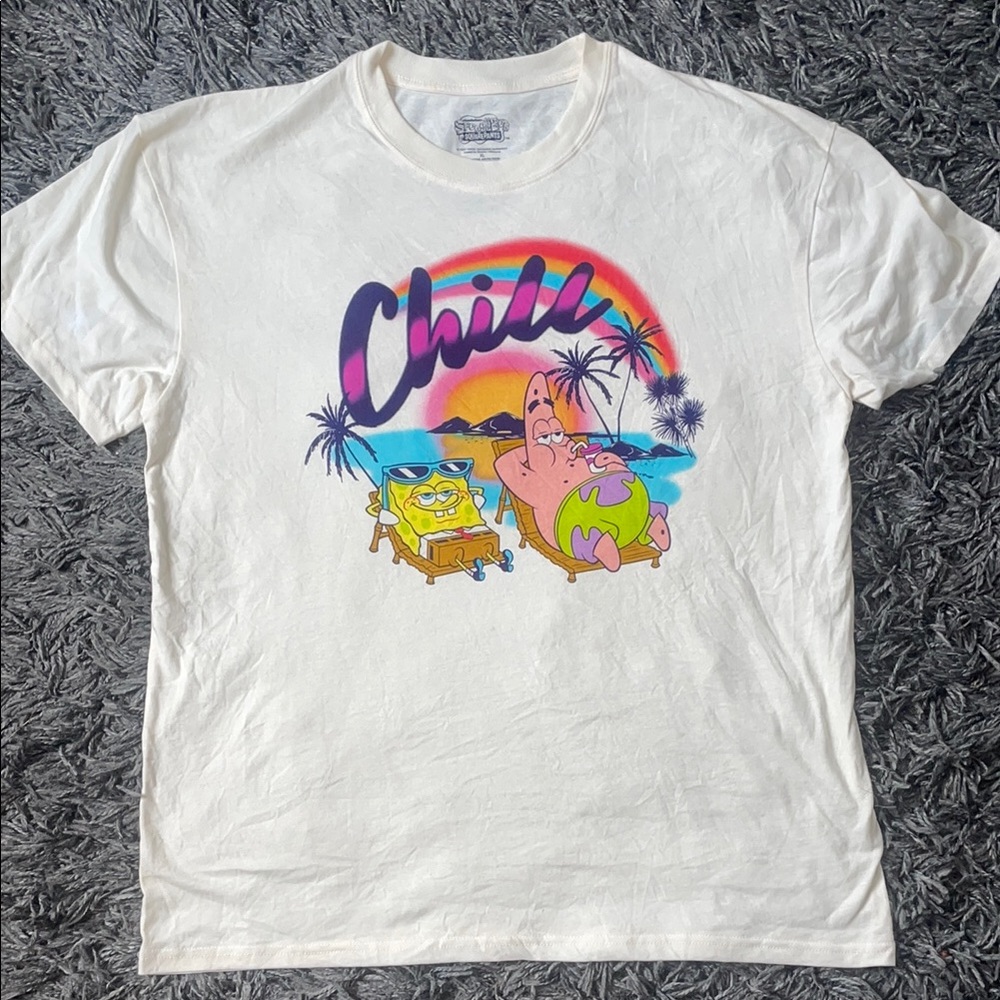 SpongeBob SquarePants White T-Shirt
